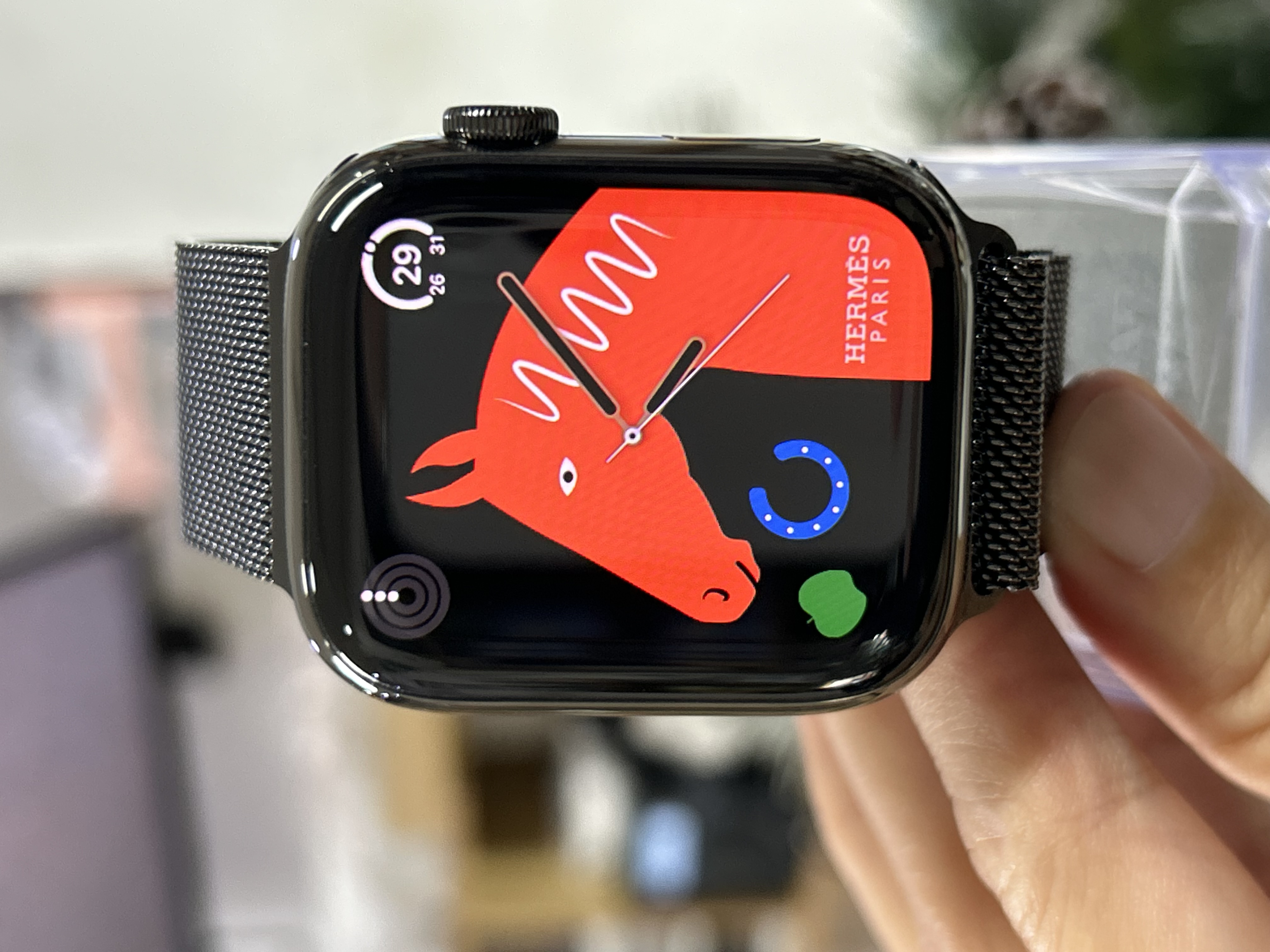 Apple Watch Series 9 45mm Thép Đen Hermes