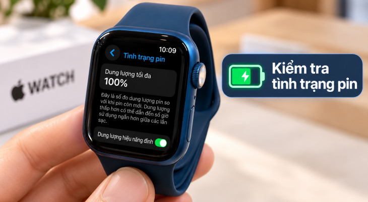 APPLE WATCH PIN BAO NHIÊU % THÌ NÊN MUA? CÁCH KIỂM TRA PIN MÁY CŨ